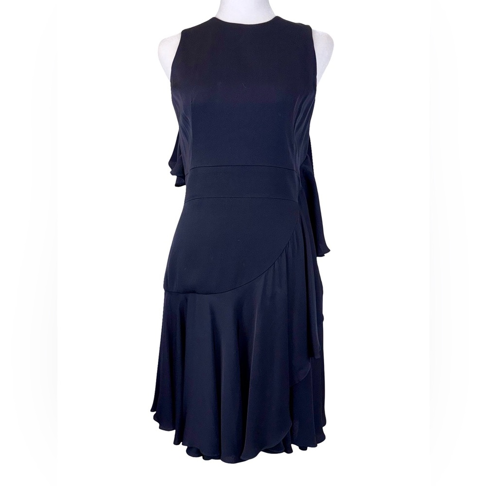 ALEXANDER McQUEEN BLACK SLEEVELESS COCKTAIL DRESS